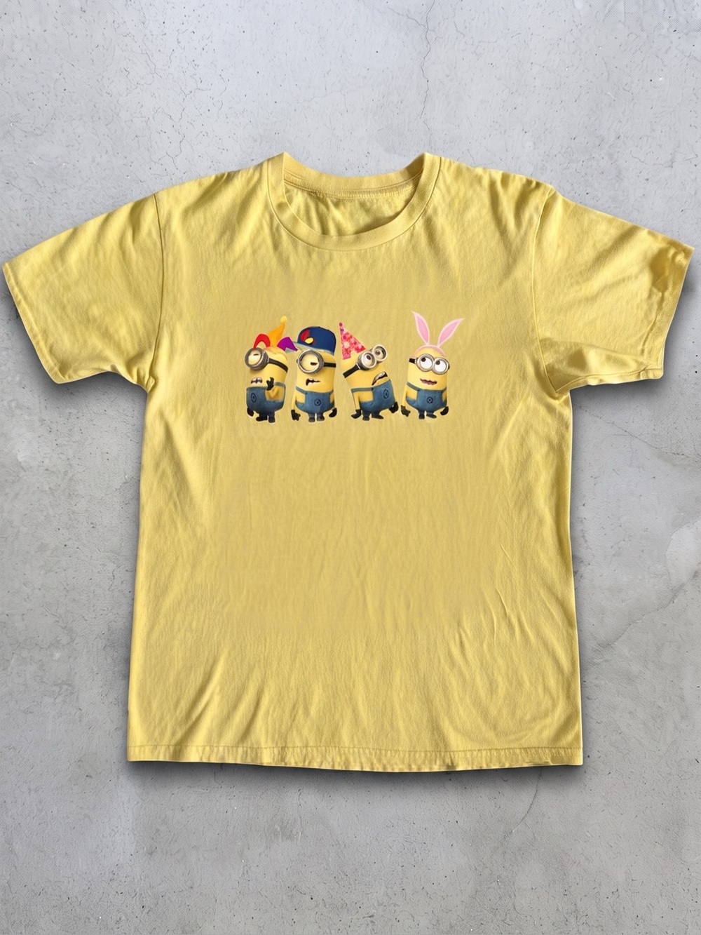 Party Yellow Minions Graphic Tee - Gildan Cotton T-Shirt